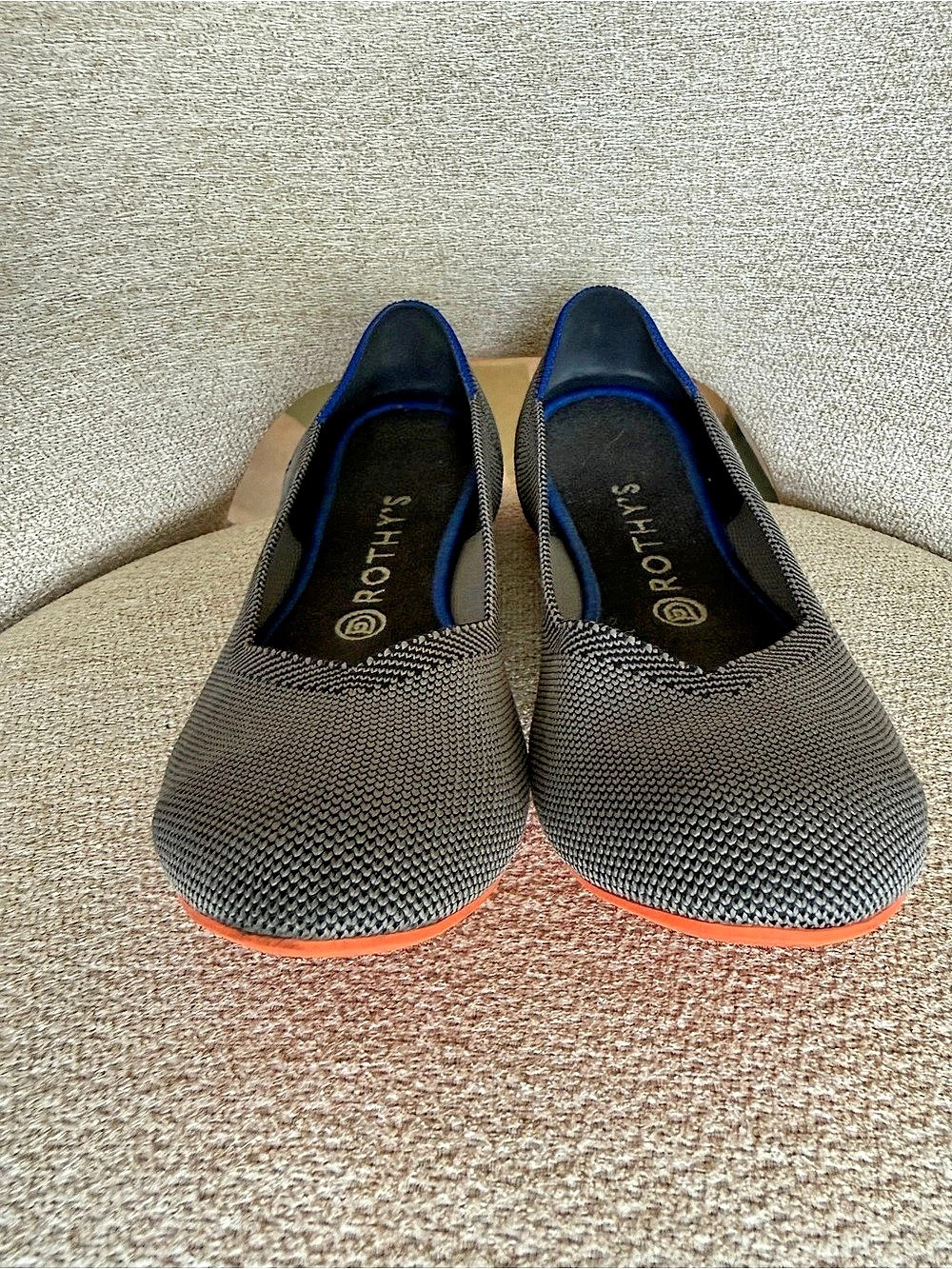Rothy's The Daily Flats Gray & Orange